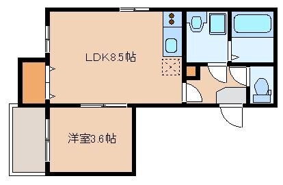 福岡県福岡市東区名島３ 名島駅 1LDK アパート 賃貸物件詳細