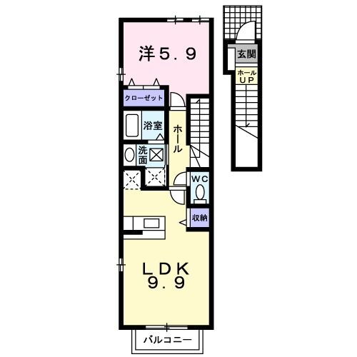 兵庫県高砂市中筋４ 曽根駅 1LDK アパート 賃貸物件詳細