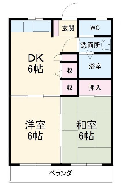 アーバンハイムＩＮＡ 3階 2DK 賃貸物件詳細