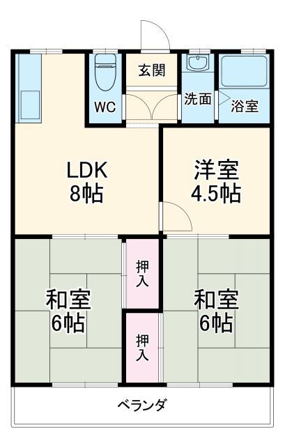 愛知県安城市根崎町南根 米津駅 3DK アパート 賃貸物件詳細