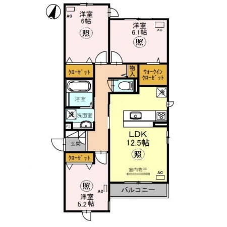 ファミール甲南山手 3階 3LDK 賃貸物件詳細