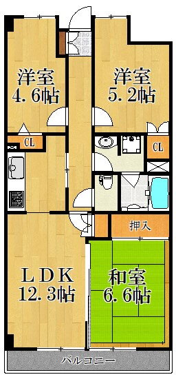 神奈川県横浜市鶴見区下末吉６ 鶴見駅 3LDK マンション 賃貸物件詳細