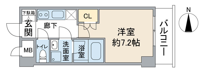 愛知県名古屋市北区山田１ 大曽根駅 1K マンション 賃貸物件詳細