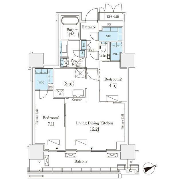東京都港区港南３ 品川駅 2LDK マンション 賃貸物件詳細