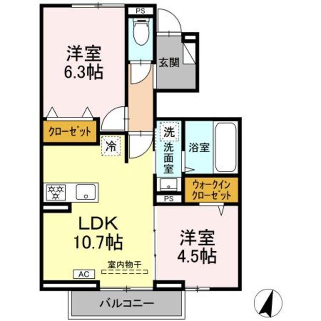 東京都町田市金森２ 成瀬駅 2LDK アパート 賃貸物件詳細