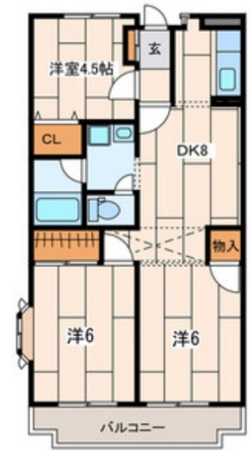 神奈川県川崎市中原区下小田中６ 武蔵中原駅 3DK マンション 賃貸物件詳細