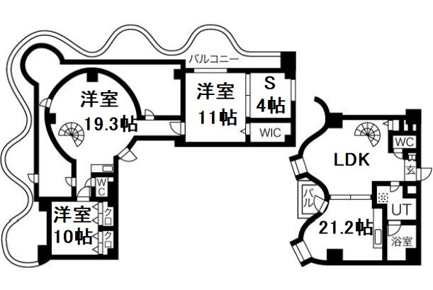 ＺＥＵＳ　α 11階 2LDK 賃貸物件詳細