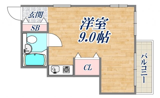 キューブ甲子園口 3階 ワンルーム 賃貸物件詳細