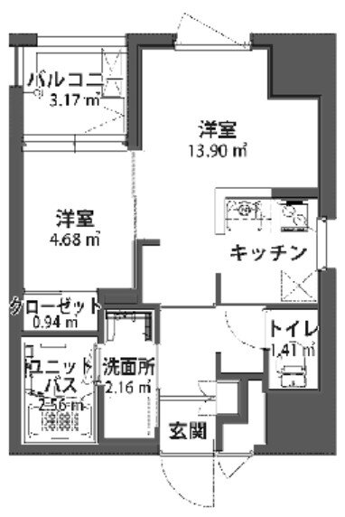 福岡県福岡市中央区大手門３ 大濠公園駅 1LDK マンション 賃貸物件詳細