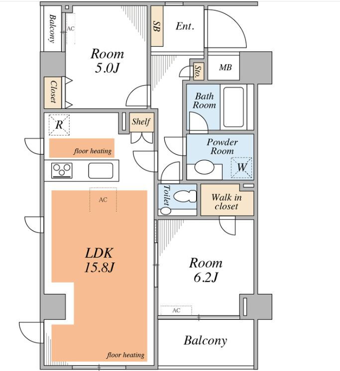 東京都港区白金２ 白金高輪駅 2LDK マンション 賃貸物件詳細