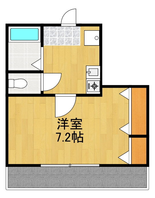 神奈川県川崎市中原区市ノ坪 向河原駅 1K マンション 賃貸物件詳細