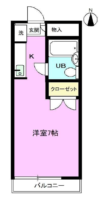 白銀シティハイツ 2階 1K 賃貸物件詳細