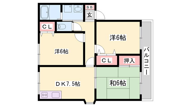 兵庫県姫路市西今宿８ 播磨高岡駅 3DK アパート 賃貸物件詳細