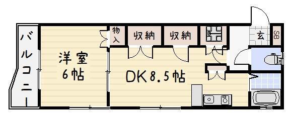 福岡県北九州市小倉北区中津口１ 旦過駅 1DK マンション 賃貸物件詳細