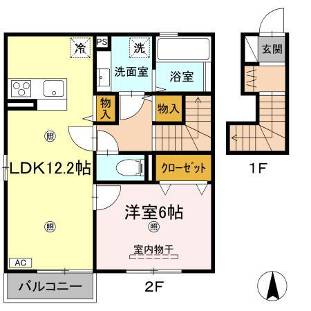 高知県高知市北川添 薊野駅 1LDK アパート 賃貸物件詳細