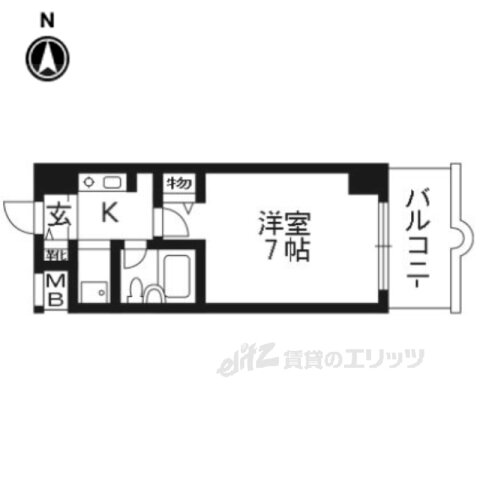 京都府京都市右京区西院清水町 西院駅 1K マンション 賃貸物件詳細