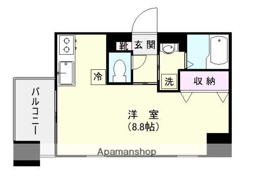 鹿児島県鹿児島市高麗町 加治屋町駅 ワンルーム マンション 賃貸物件詳細