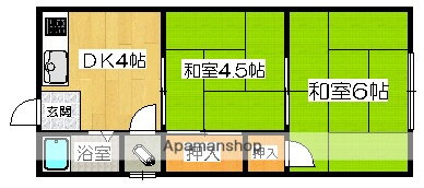 シャトレロジェ 2階 2DK 賃貸物件詳細