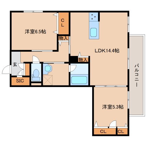 奈良県奈良市法蓮町 新大宮駅 2LDK アパート 賃貸物件詳細