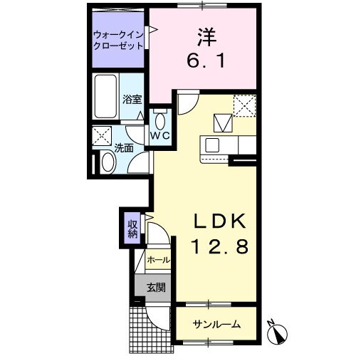 兵庫県加古川市尾上町池田 浜の宮駅 1LDK アパート 賃貸物件詳細