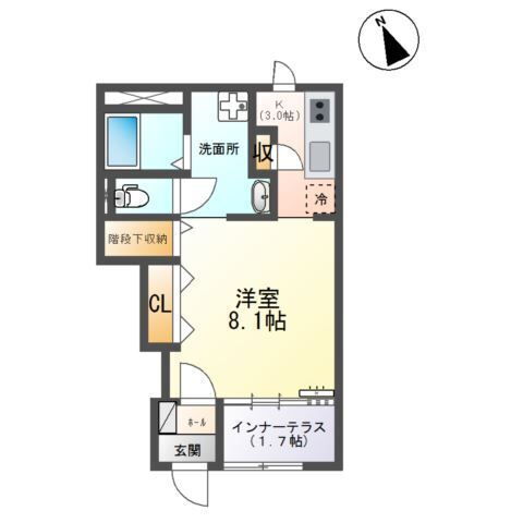 栃木県宇都宮市宮の内４ 雀宮駅 1K アパート 賃貸物件詳細