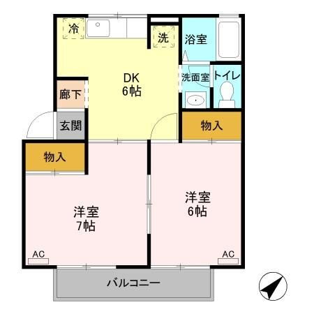 群馬県藤岡市岡之郷 新町駅 2DK アパート 賃貸物件詳細