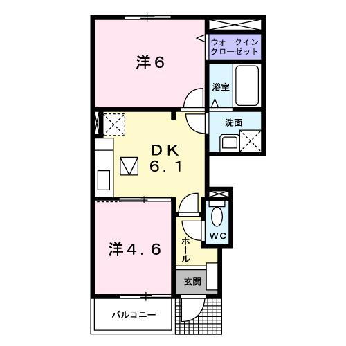 福井県鯖江市東鯖江２ 鯖江駅 2DK アパート 賃貸物件詳細