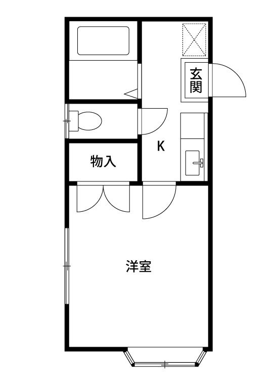 クリムト 1階 1K 賃貸物件詳細