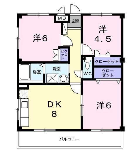 千葉県松戸市六実１ 六実駅 3DK アパート 賃貸物件詳細