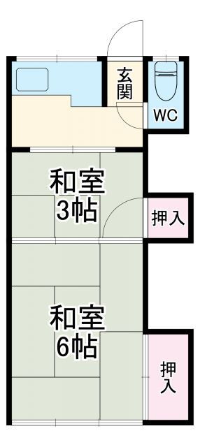 神奈川県川崎市幸区塚越２ 矢向駅 2K アパート 賃貸物件詳細