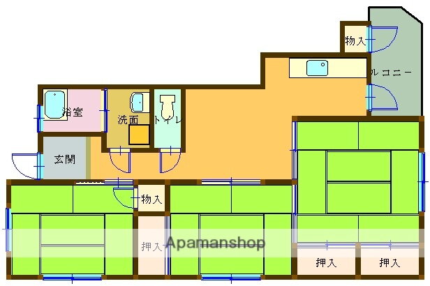 福島県福島市腰浜町 3DK マンション 賃貸物件詳細