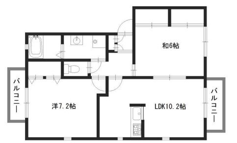 ラフィーネ田寺東 2階 2LDK 賃貸物件詳細