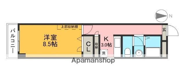 高知県高知市桜井町２ 菜園場町駅 1K マンション 賃貸物件詳細