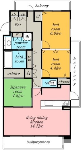 愛知県名古屋市北区志賀南通２ 黒川駅 3LDK マンション 賃貸物件詳細