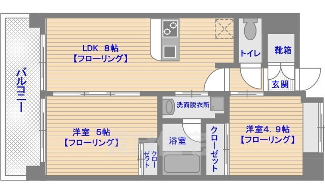 福岡県福岡市東区馬出２ 馬出九大病院前駅 2DK マンション 賃貸物件詳細