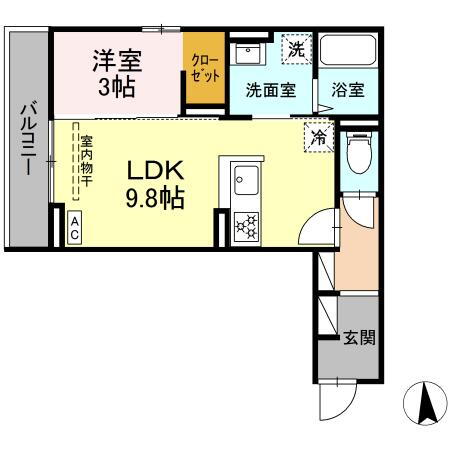 長野県長野市若里３ 長野駅 1LDK アパート 賃貸物件詳細