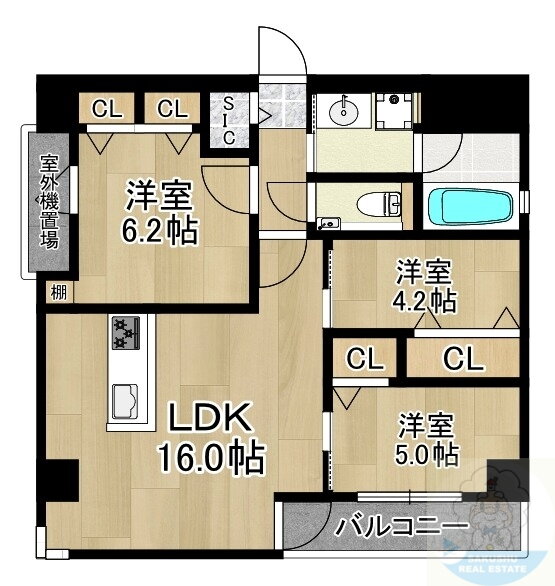 ＭＯＤＥＲＮ　ＰＡＬＡＺＺＯ中洲川端ＰＲＥＣＩＯＵＳ　ｃｏｕｒｔ 5階 3LDK 賃貸物件詳細