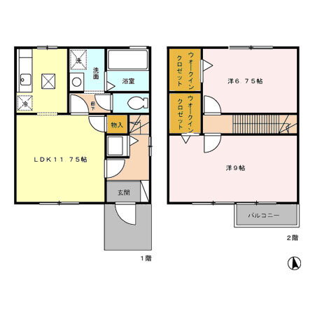 石川県野々市市菅原町 馬替駅 2LDK 一戸建て 賃貸物件詳細