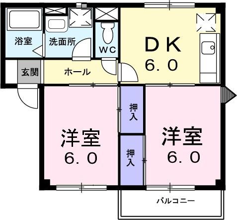 神奈川県座間市四ツ谷 入谷駅 2DK アパート 賃貸物件詳細