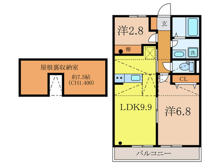 東京都東久留米市幸町１ 東久留米駅 2LDK アパート 賃貸物件詳細