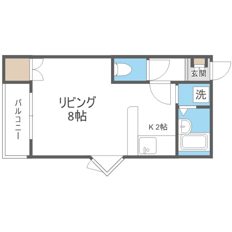 北海道札幌市東区北二十三条東１８ 元町駅 1K マンション 賃貸物件詳細