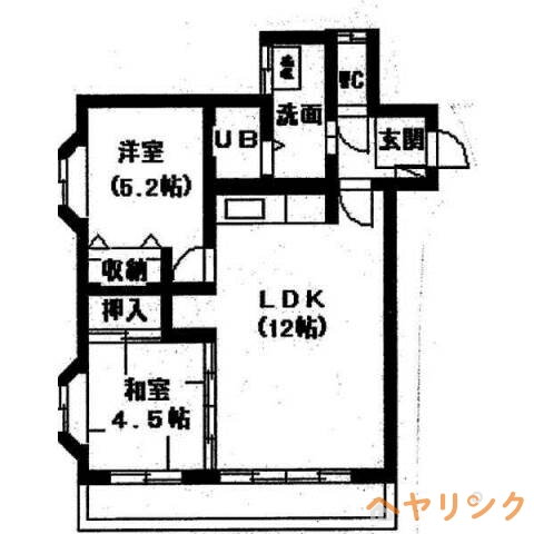 ビラ貴船 3階 2LDK 賃貸物件詳細