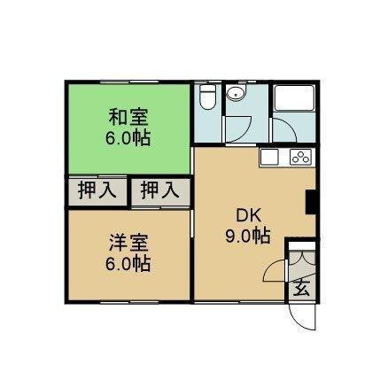 コーポ山岡 3階 2DK 賃貸物件詳細
