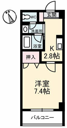 岡山県倉敷市昭和１ 倉敷駅 1K マンション 賃貸物件詳細