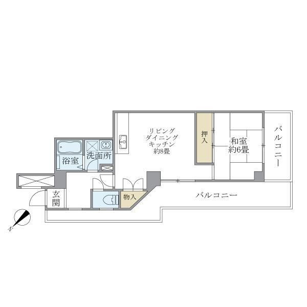 クレストコート西海 5階 1LDK 賃貸物件詳細