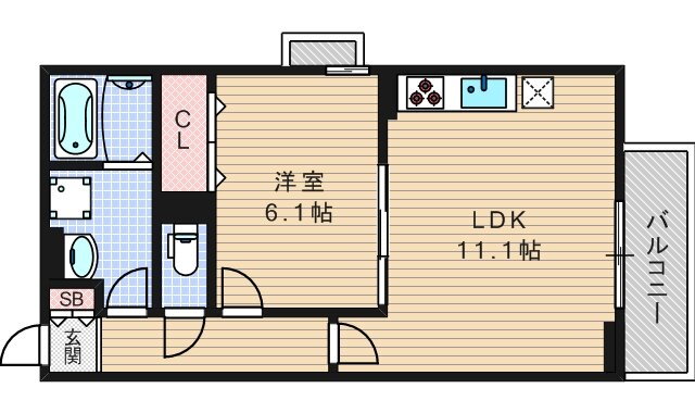 大阪府大阪市浪速区桜川４ 大正駅 1LDK アパート 賃貸物件詳細