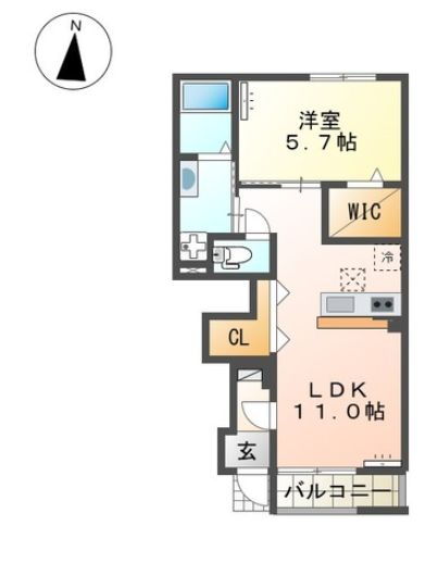 広島県福山市神辺町大字川北 湯野駅 1LDK アパート 賃貸物件詳細