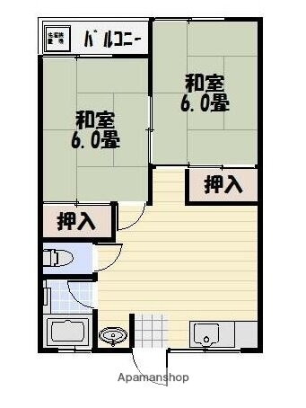 鹿児島県鹿児島市東谷山１ 上塩屋駅 2DK アパート 賃貸物件詳細