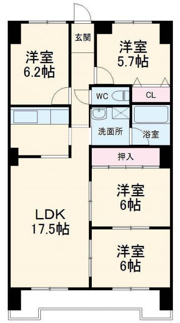 アーバンライフ栄 11階 4LDK 賃貸物件詳細