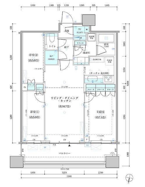 東京都中央区勝どき４ 勝どき駅 3SLDK マンション 賃貸物件詳細